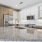 Kitchen with stainless steel appliance package