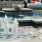 a fountain with water shooting up