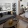 a living room with a couch and coffee table