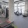 a gym with exercise equipment
