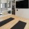 a yoga studio with a large TV